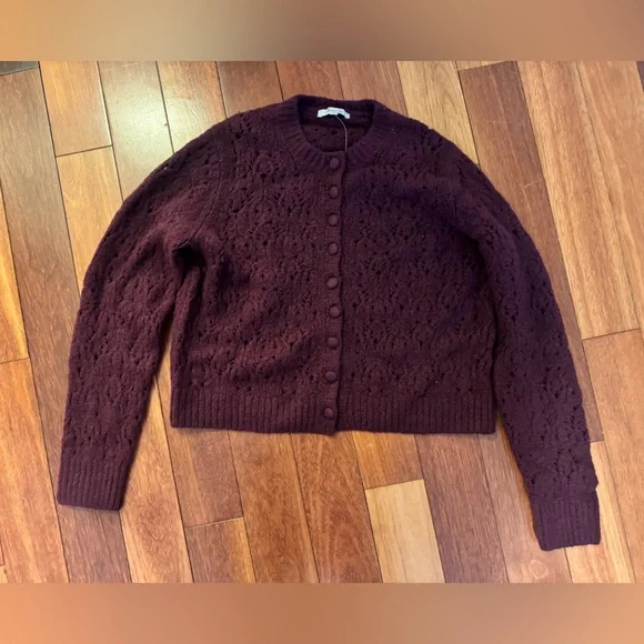 Madewell Pointelle-Stitch Cardigan in Cotton Blend - Picture 4 of 6